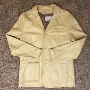 Wilson’s Leather| Leather Jacket| Beige Mens L
